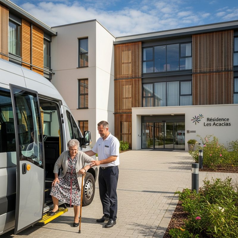 Transport en minibus pour l'accueil de jour en EHPAD