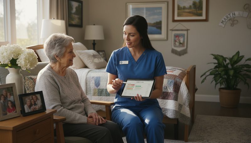 Suivi personnalisé des soins Alzheimer en EHPAD avec technologies modernes