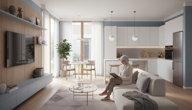 Appartement en résidence senior avec espace de vie indépendant