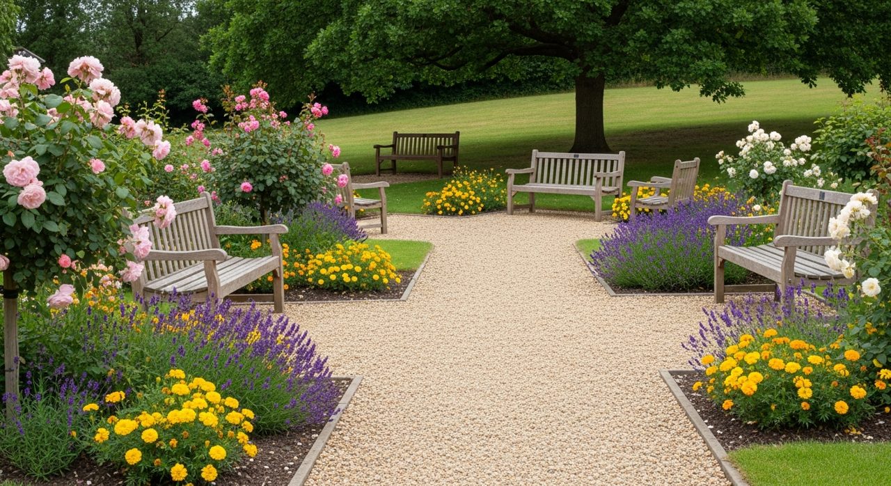 Image d'illustration - jardin et espaces exterieurs d'un EHPAD