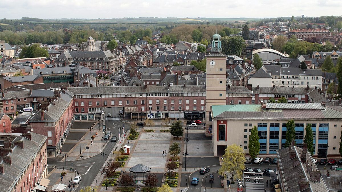 Abbeville vue depuis la collégiale Saint-Vulfran