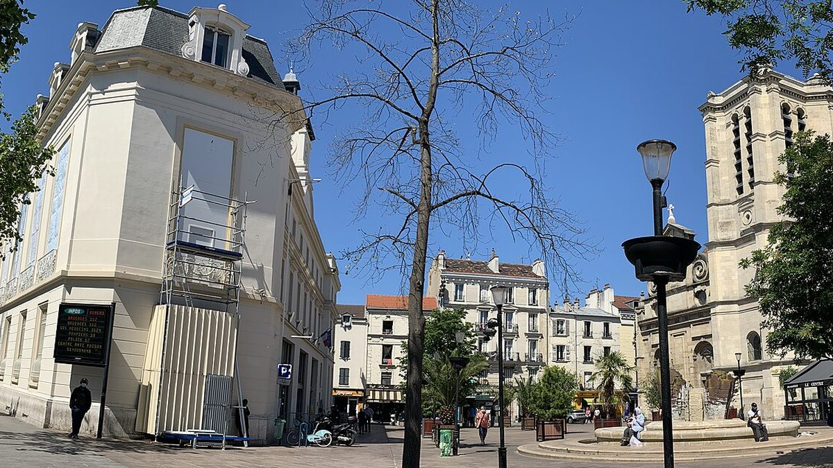 Place Hôtel Ville Aubervilliers