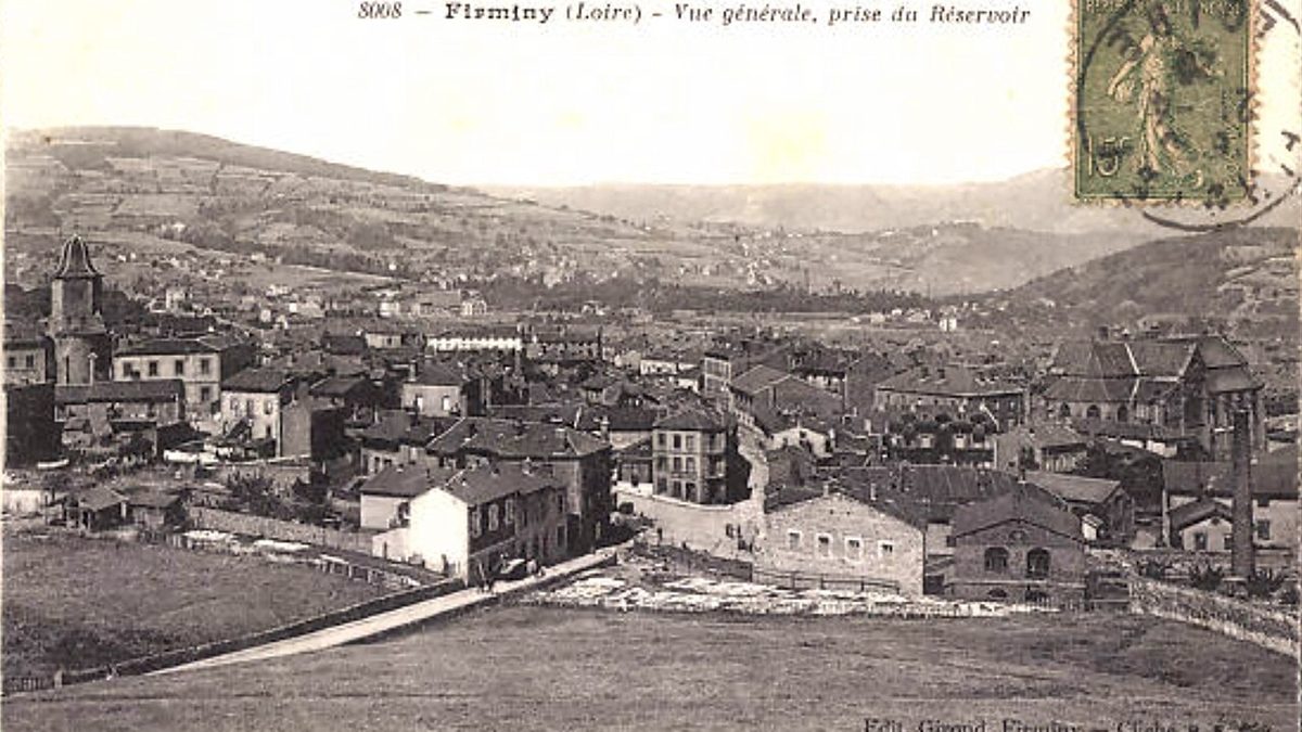 Vue générale de Firminy depuis le réservoir