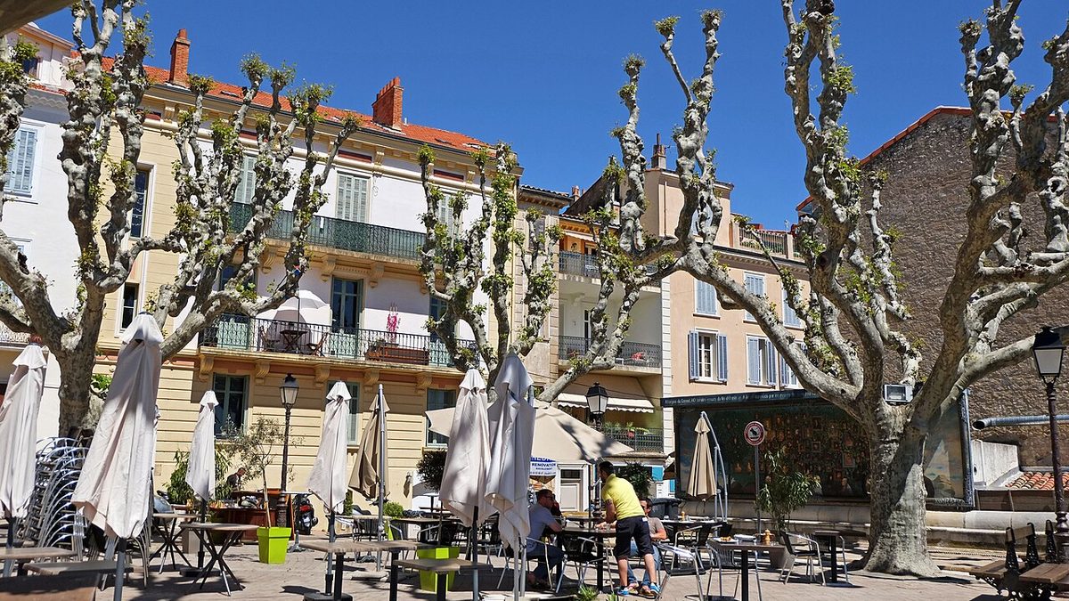 La place Bellevue du Cannet, au Cannet