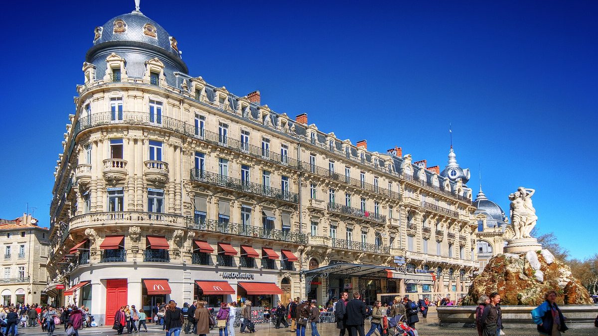 Place de la Comédie, à Montpellier