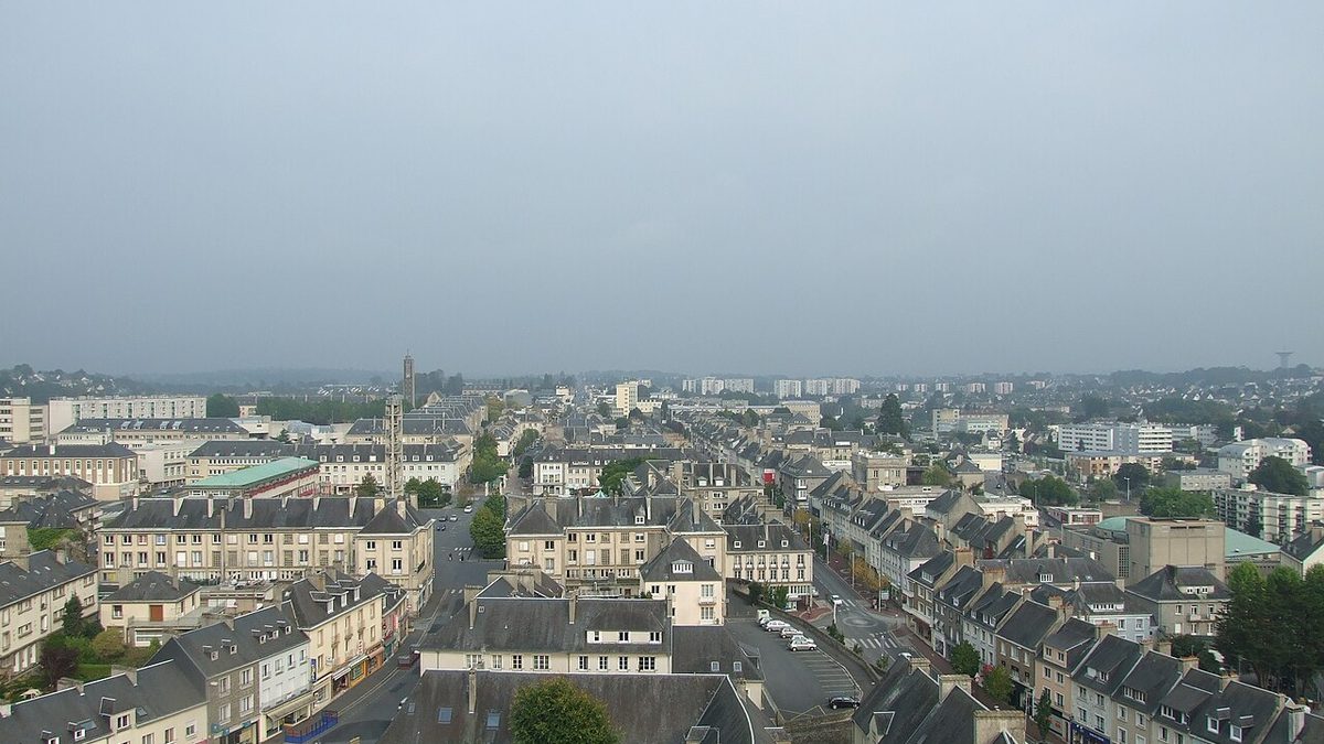 Vue Est depuis Notre Dame Saint Lo