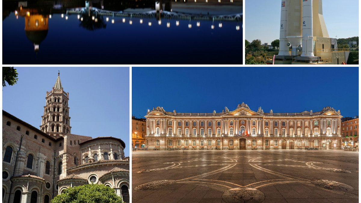 Toulouse : la place du Capitole et les quais de la Garonne