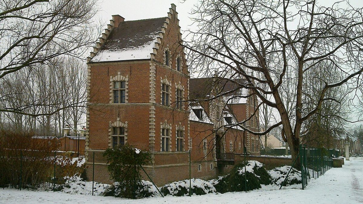 Jielbeaumadier chateau flers neige vda, à Villeneuve-d'Ascq